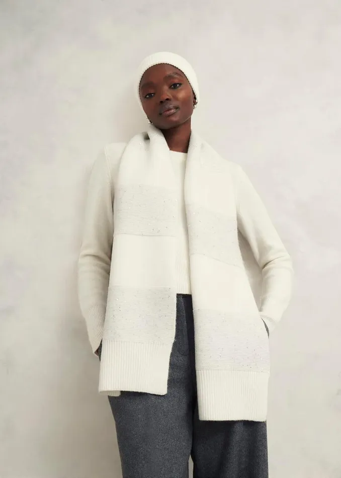 Women Scarves Hobbs Hayley Scarf Ivory