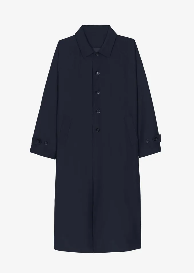 Women Shay Trench Coat 8211 Dark Navy The Frankie Shop Outerwear