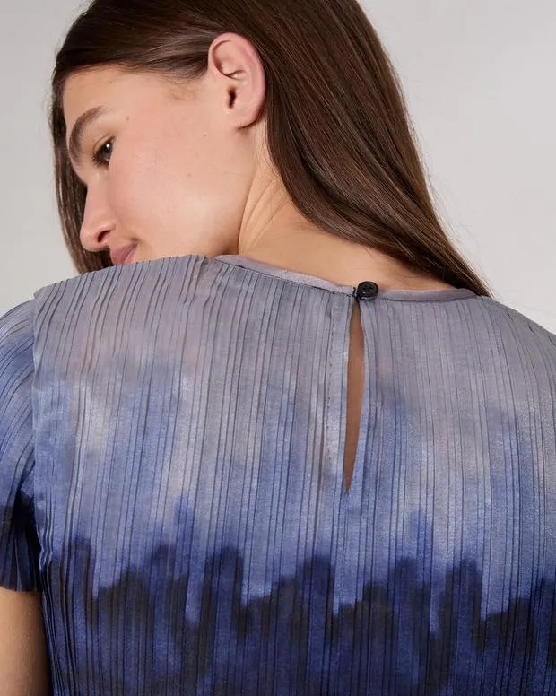 Women Shirts and Tops Rag and Bone Hailey Ombre Organza Top Light Blue Multi