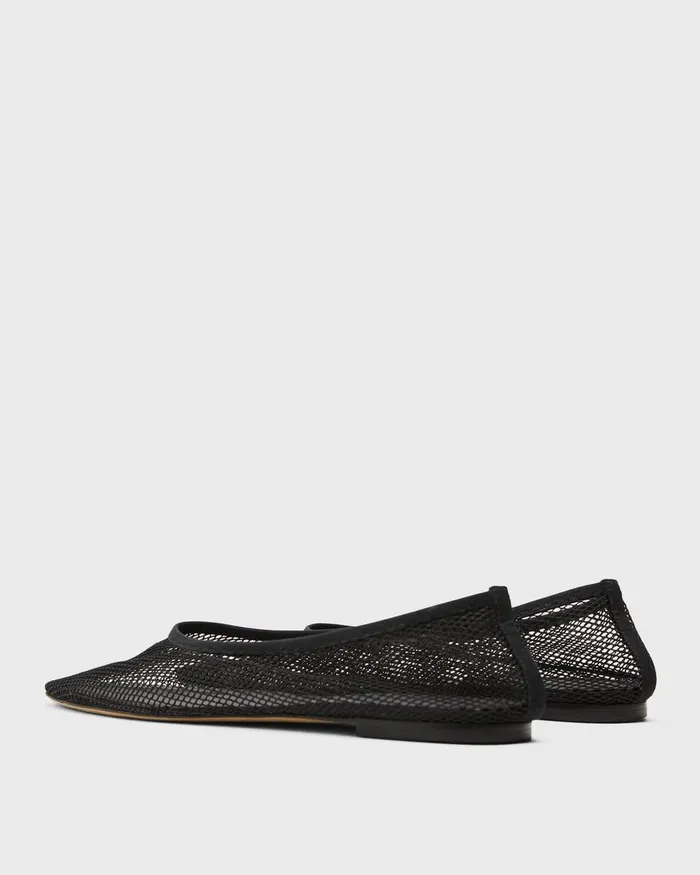 Women Shoes Theory Ballet Flat In Mesh Black