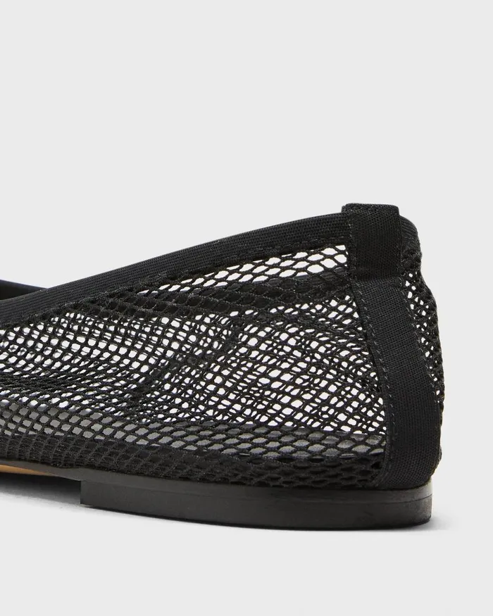Women Shoes Theory Ballet Flat In Mesh Black