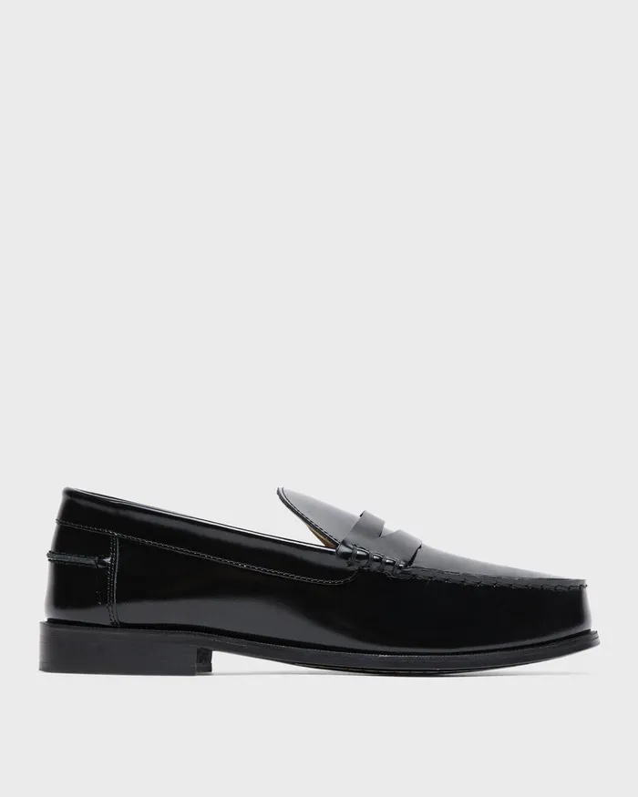 Women Shoes Theory City Loafer In Leather Black