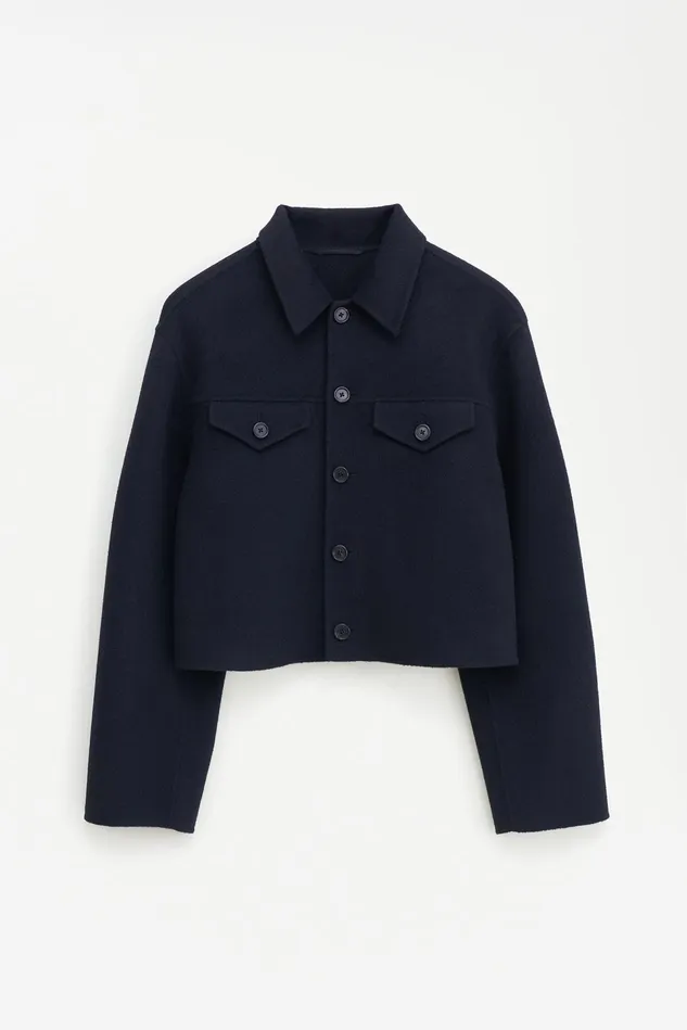 Women Short Wool Cashmere Jacket Black Filippa K Outerwear