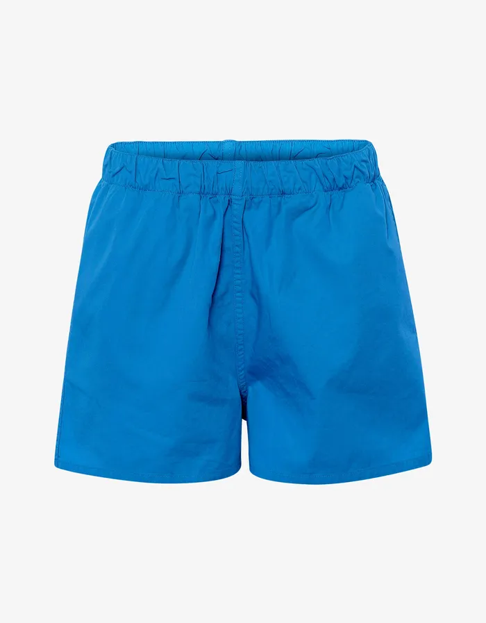 Women Shorts Colorfulstandard Women Organic Twill Shorts 8211 Pacific Blue
