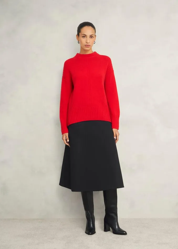 Women Skirts Hobbs Adley Ponte Skirt Black