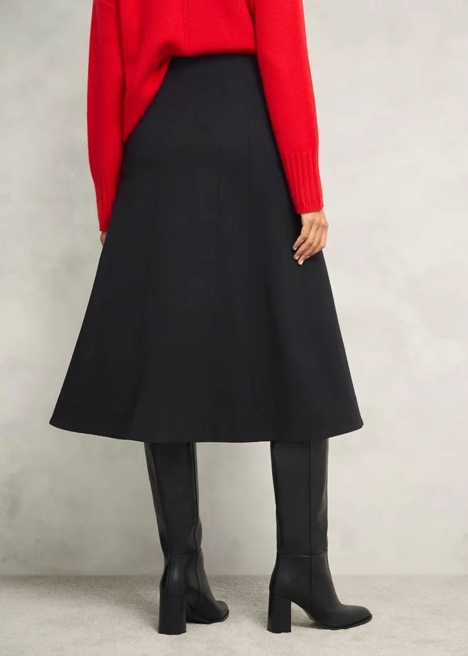 Women Skirts Hobbs Adley Ponte Skirt Black
