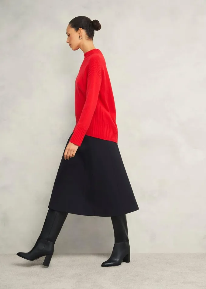 Women Skirts Hobbs Adley Ponte Skirt Black