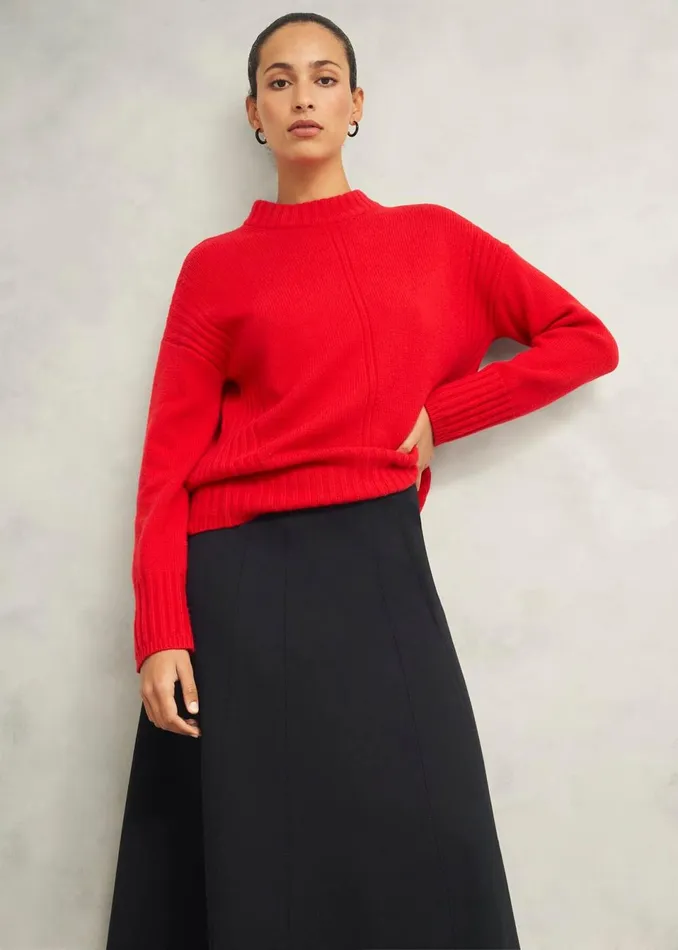 Women Skirts Hobbs Adley Ponte Skirt Black