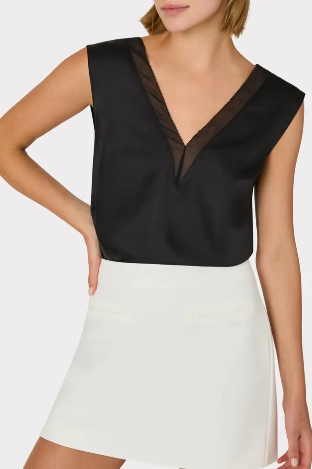 Women Skirts Milly Lizzy Cady Mini Skirt Ecru