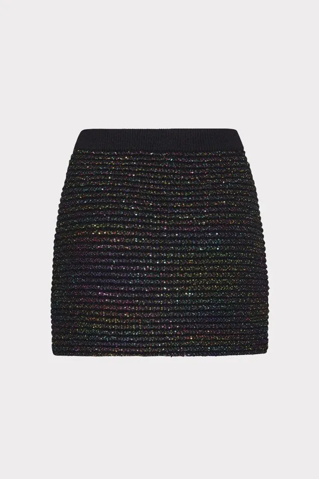 Women Skirts Milly Sequin Textured Knit Mini Skirt Multi Women Skirts Milly Sequin Textured Knit Mini Skirt Multi