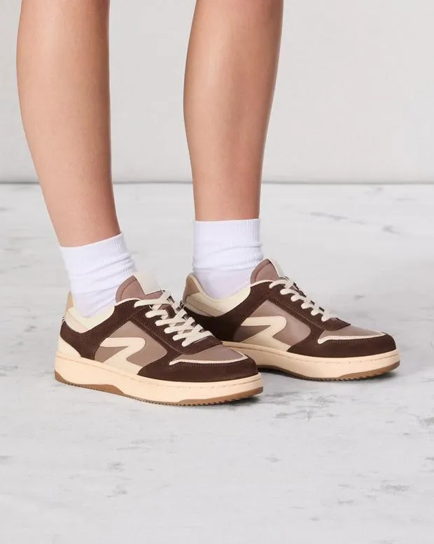 Women Sneakers Rag and Bone Retro Tennis Sneaker Mushroom