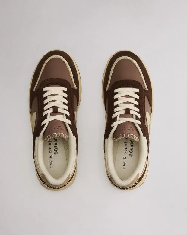Women Sneakers Rag and Bone Retro Tennis Sneaker Mushroom