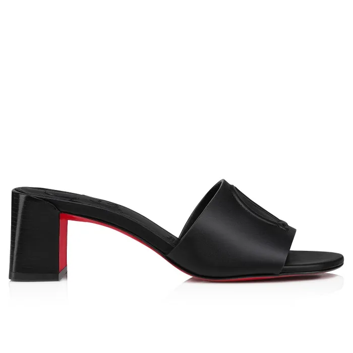 Women So CL Mule 55 Mm Mules Sandals 8211 Calf Leather 8211 Black Christian Louboutin Mules
