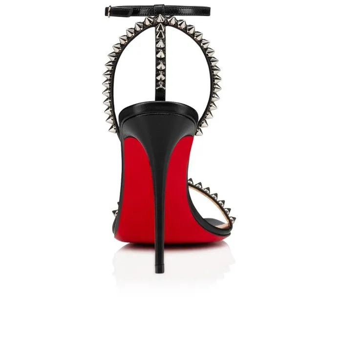 Women So Me 100 Mm Sandals 8211 Leather 8211 Black Christian Louboutin Sandals and Slides