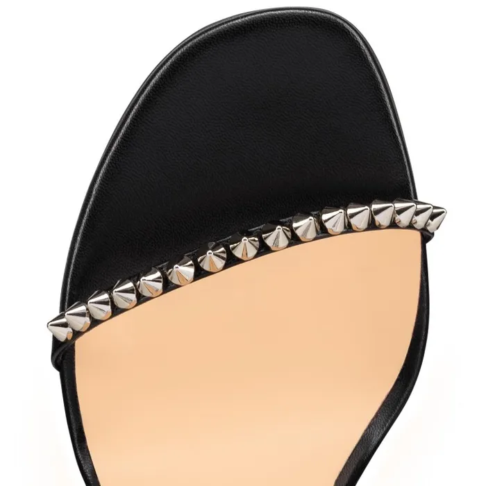 Women So Me 100 Mm Sandals 8211 Leather 8211 Black Christian Louboutin Sandals and Slides