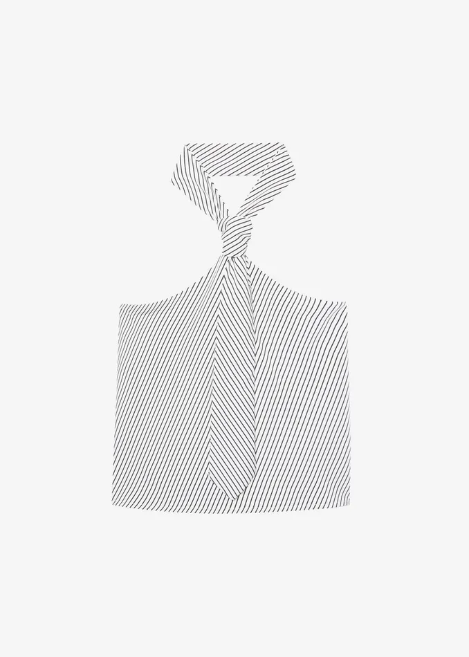 Women Sophie Tie Halter Top 8211 WhiteNavy Stripe The Frankie Shop Tops