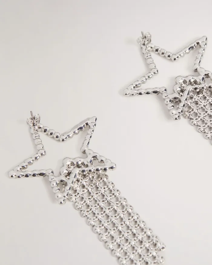Women STEL 8211 Star Cascade Drop Earring Silver Colour Ted Baker Jewellery