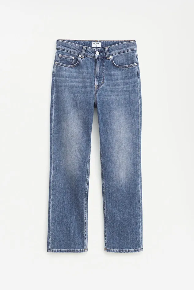 Women Stella Cropped Mid Blue Wash Mid Blue Filippa K Jeans