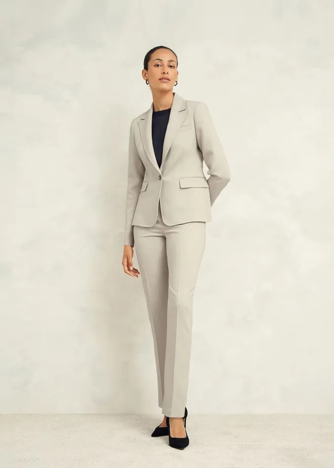Women Suits and CoOrds Hobbs Ellen Jacket Buff Grey