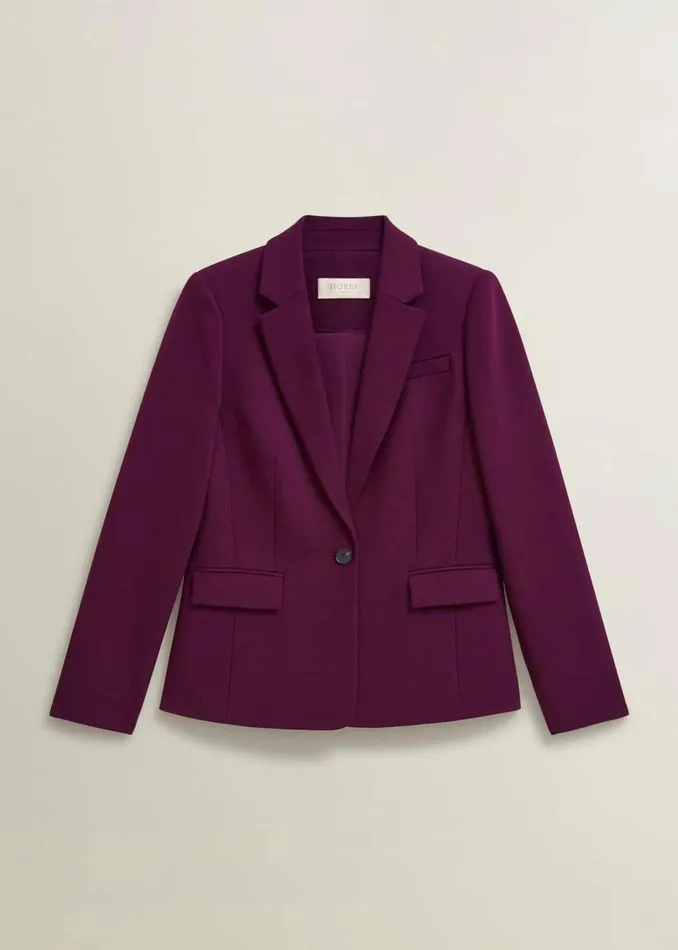 Women Suits and CoOrds Hobbs Sami Jacket Warm Plum