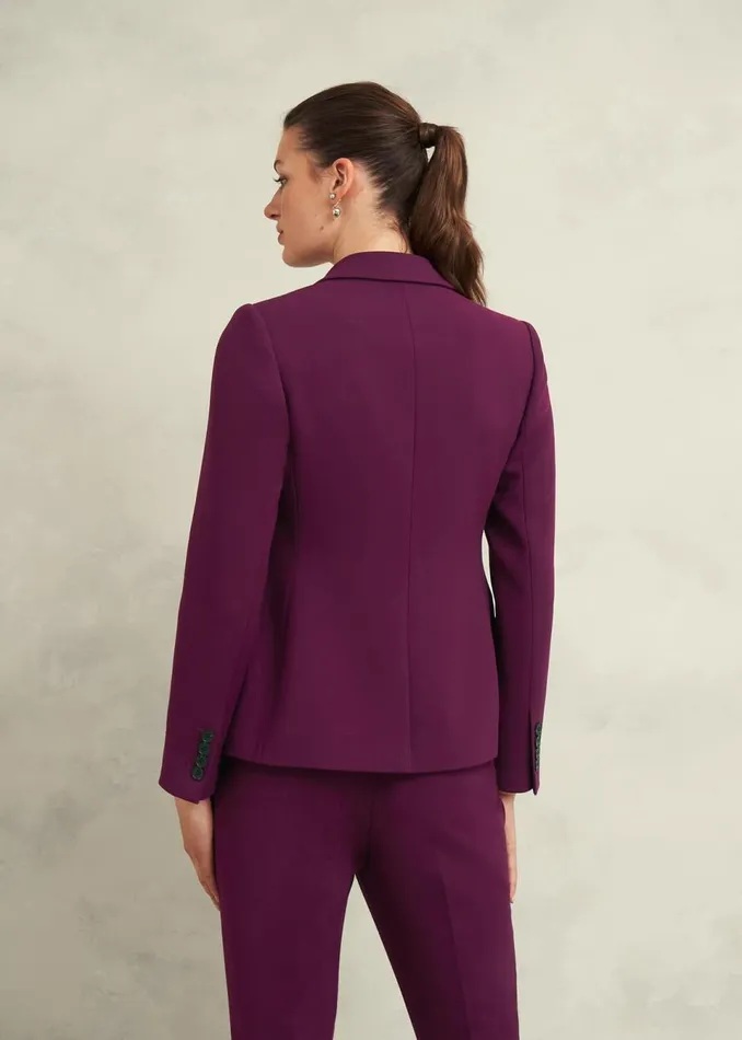 Women Suits and CoOrds Hobbs Sami Jacket Warm Plum