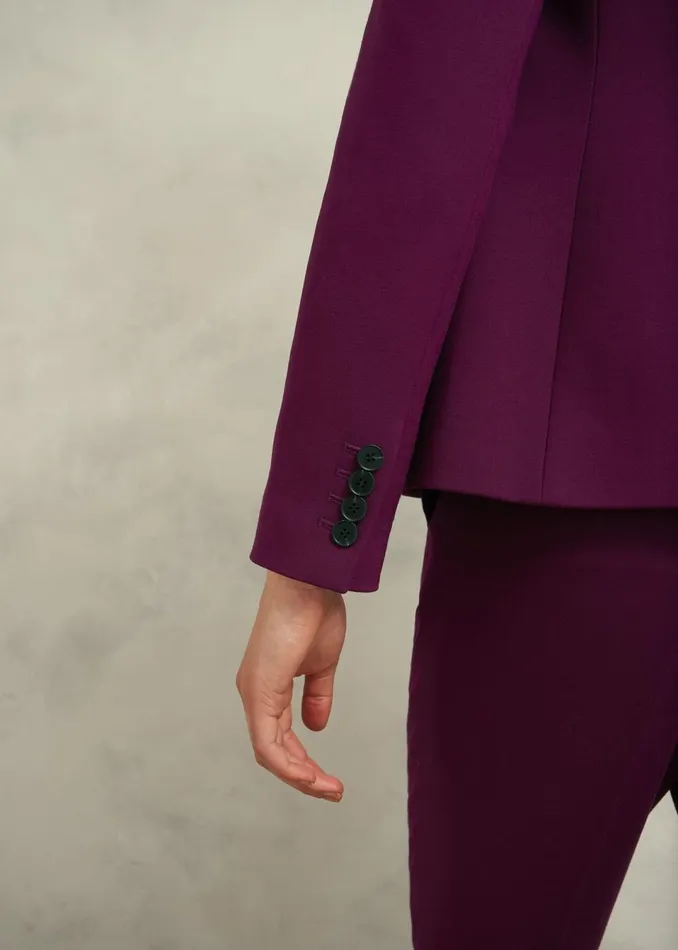 Women Suits and CoOrds Hobbs Sami Jacket Warm Plum