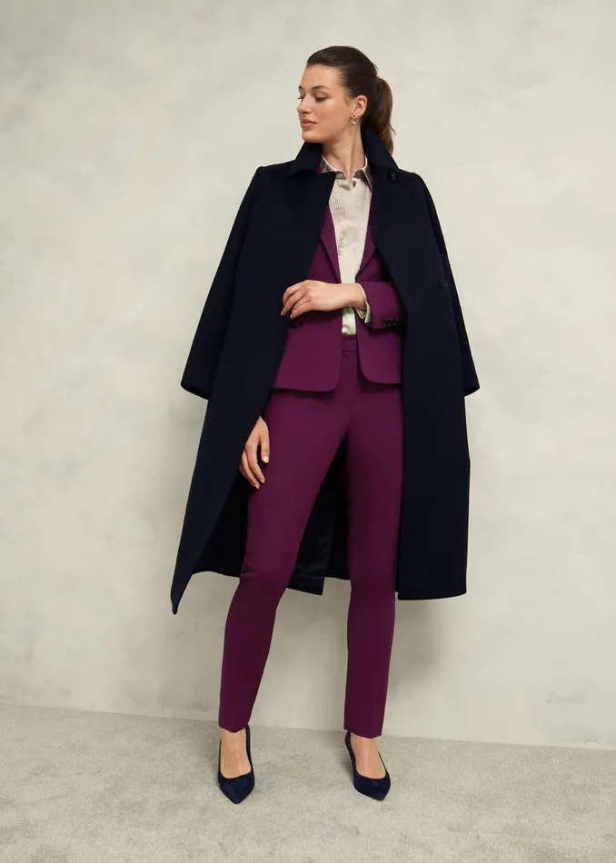 Women Suits and CoOrds Hobbs Sami Jacket Warm Plum