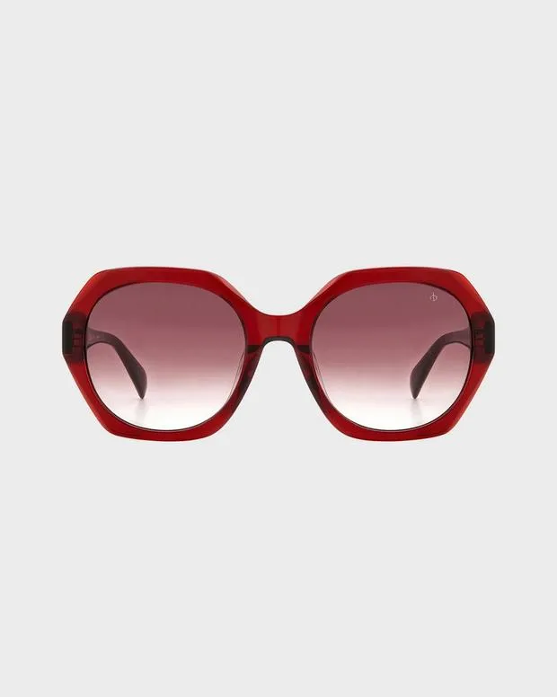 Women Sunglasses Rag and Bone Annalise Burgundy