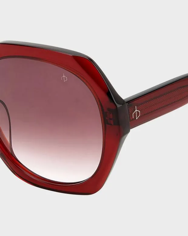 Women Sunglasses Rag and Bone Annalise Burgundy