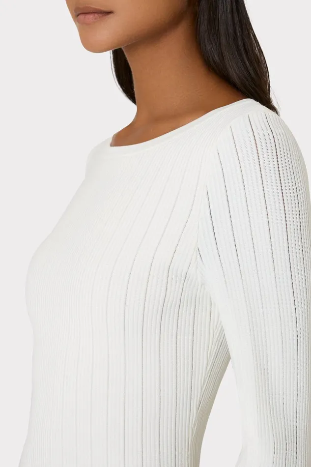 Women Sweaters and Knits Milly Tabitha Sheer Godet Mini Dress Ecru Women Sweaters and Knits Milly Tabitha Sheer Godet Mini Dress Ecru