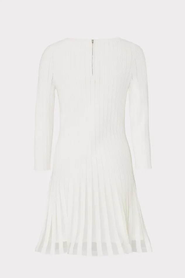 Women Sweaters and Knits Milly Tabitha Sheer Godet Mini Dress Ecru Women Sweaters and Knits Milly Tabitha Sheer Godet Mini Dress Ecru