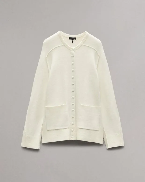 Women Sweaters and Sweatshirts Rag and Bone Bridget Lady Cardigan Ivory