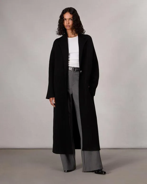 Women Sweaters and Sweatshirts Rag and Bone Bridget Sweater Coat Black