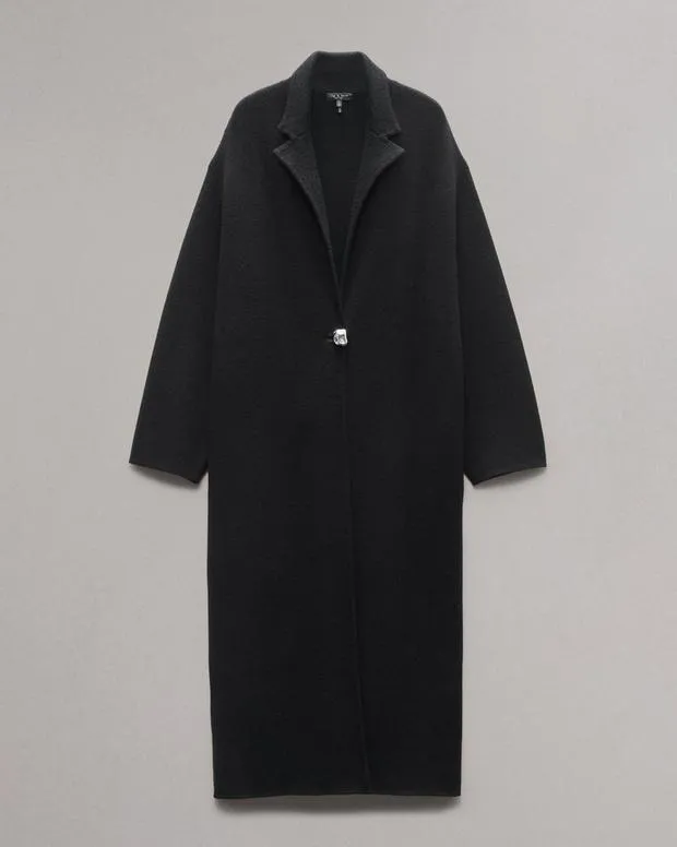 Women Sweaters and Sweatshirts Rag and Bone Bridget Sweater Coat Black