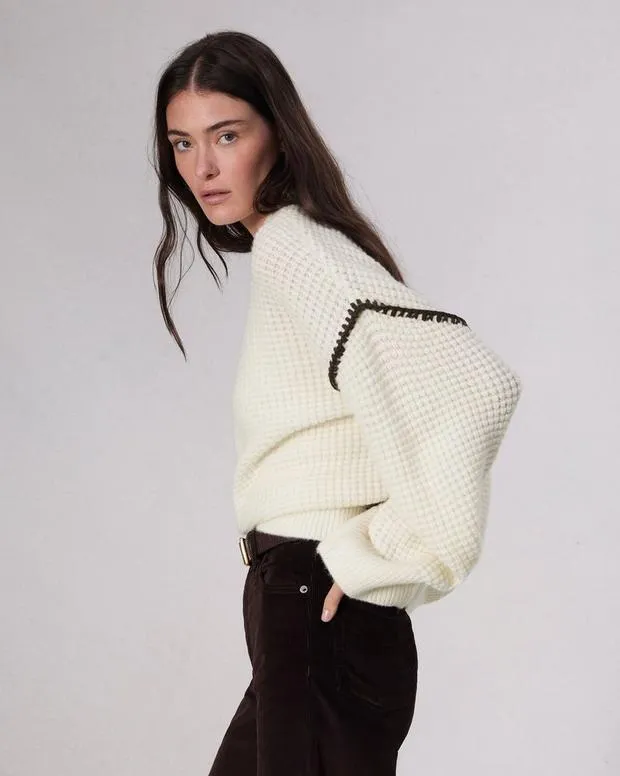 Women Sweaters and Sweatshirts Rag and Bone Katie Sweater Ivory