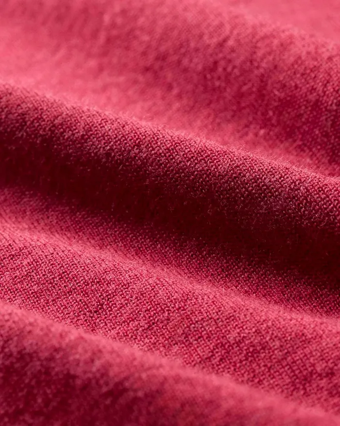 Women Sweaters Cardigans Theory Crewneck Sweater In Regal Wool Deep Rose