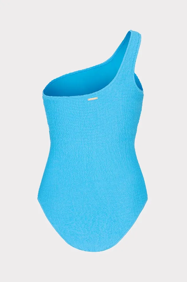 Women Swim and Coverups Milly Joni One Shoulder One Piece Blue Women Swim and Coverups Milly Joni One Shoulder One Piece Blue