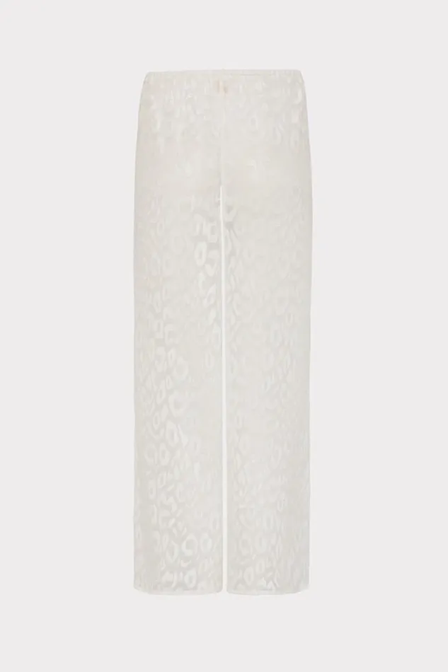 Women Swim and Coverups Milly Leopard Jacquard Track Pant White Women Swim and Coverups Milly Leopard Jacquard Track Pant White