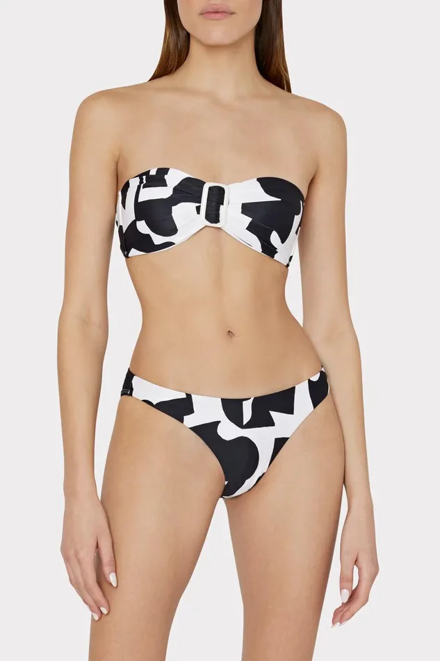 Women Swim and Coverups Milly Margot Bikini Bottom Blackecru