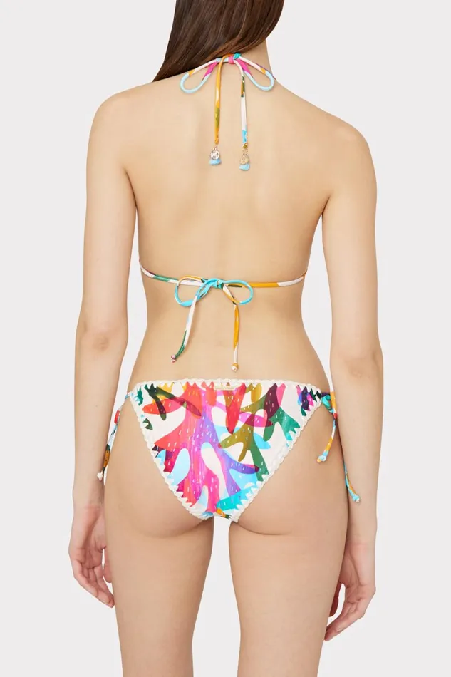 Women Swim and Coverups Milly Millie String Bikini Bottom Rainbow Multi
