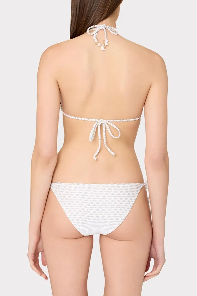 Women Swim and Coverups Milly Textured Waves Triangle Bikini Top White Women Swim and Coverups Milly Textured Waves Triangle Bikini Top White