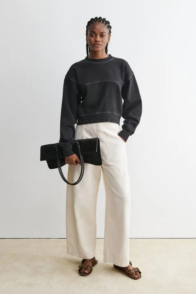 Women Tshirts Sweatshirts Rachel Comey Marin Sweatshirt Charcoal