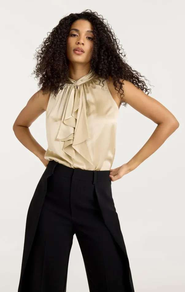 Women Tank Tops and Camisoles Cinq Sept Keoni Top Khaki