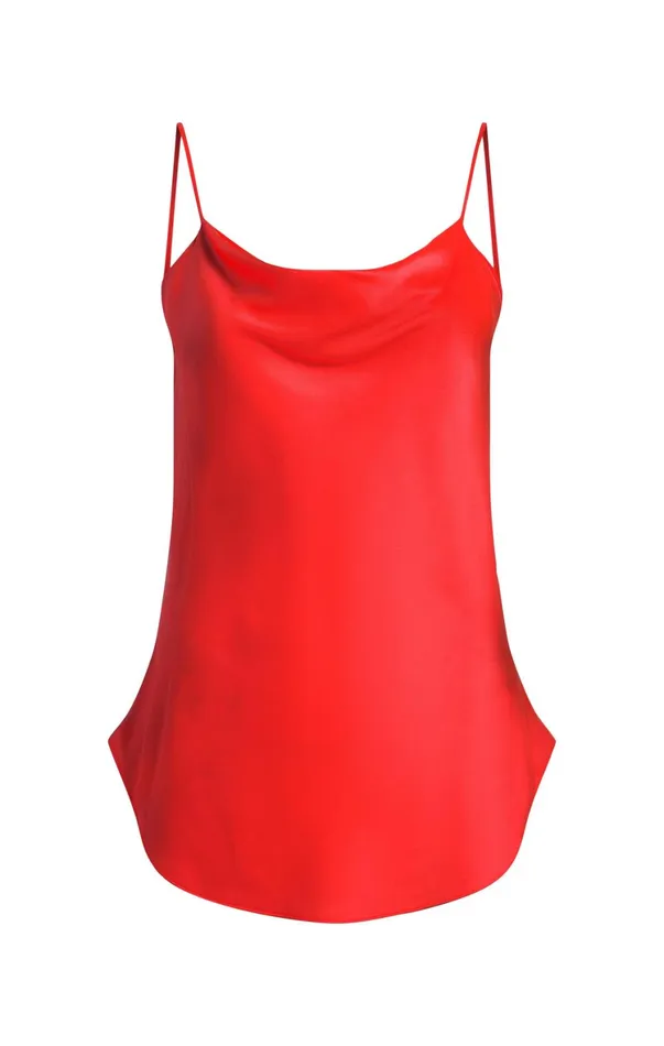 Women Tank Tops and Camisoles Cinq Sept Marta Cami Candy Apple
