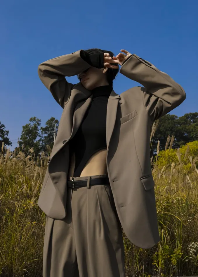 Women Tansy Oversized Blazer 8211 Olive The Frankie Shop Outerwear