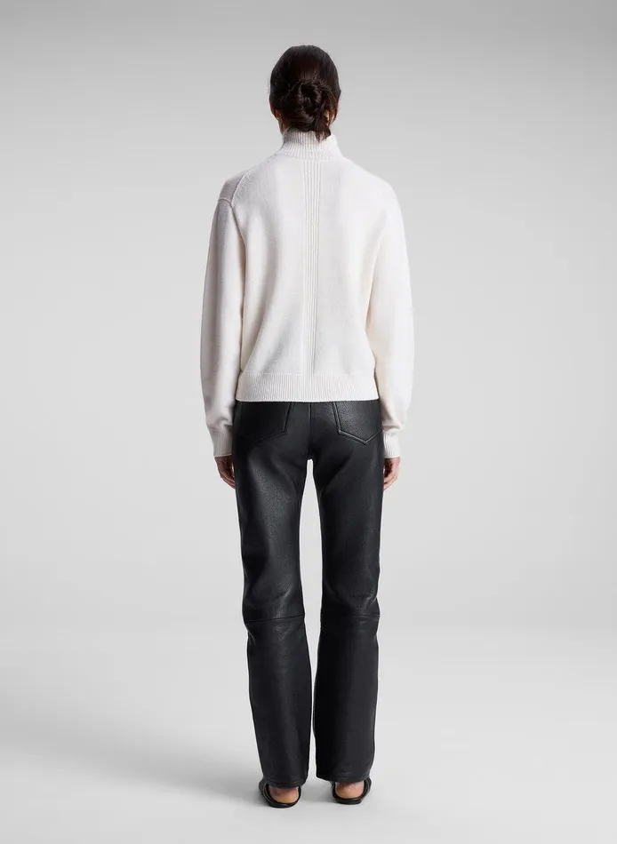 Women Teddy Cashmere Turtleneck Sweater Natural ALC Sweaters