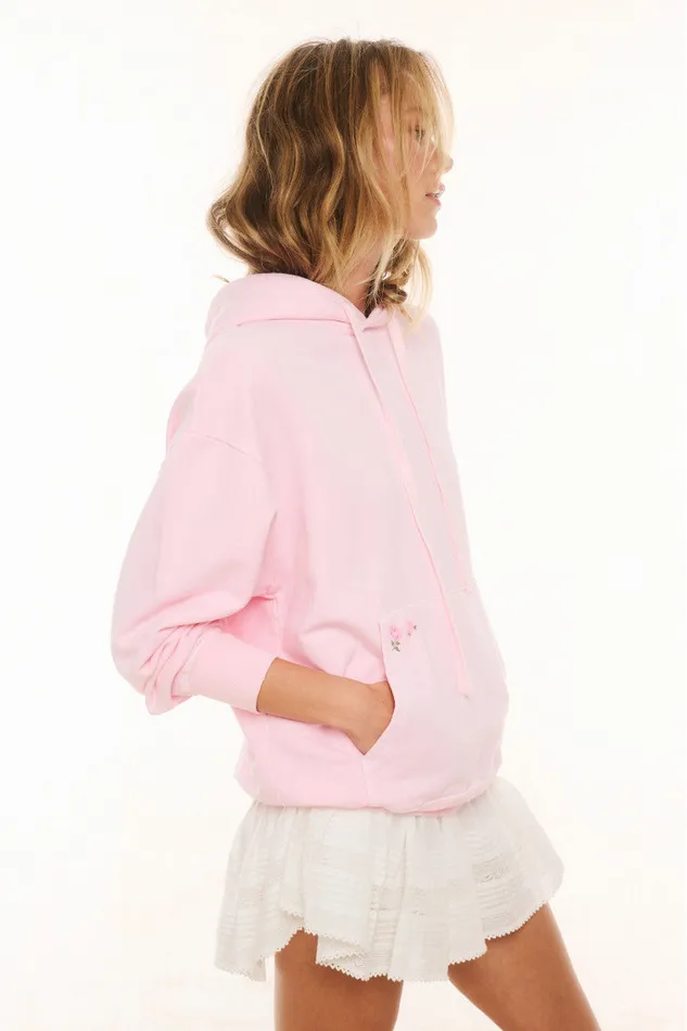 Women Tees and Fleece LoveShackFancy Lalita Hoodie Powder Pink