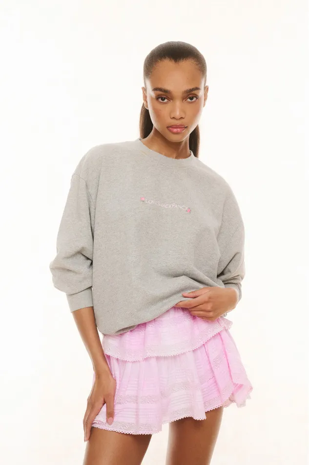 Women Tees and Fleece LoveShackFancy Palo Pullover Granite