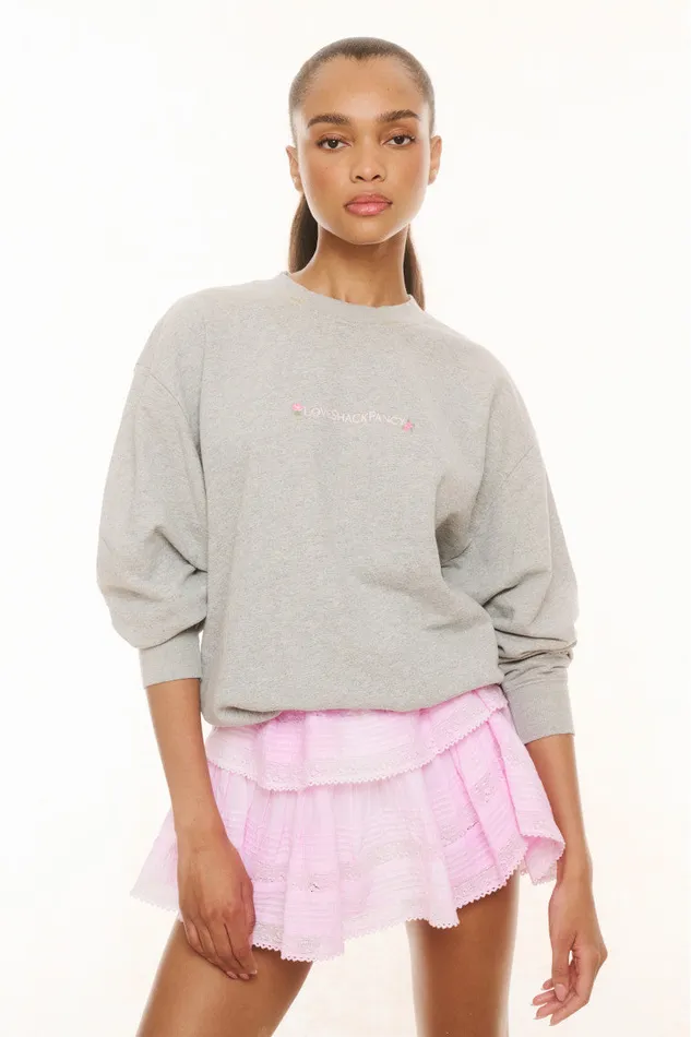 Women Tees and Fleece LoveShackFancy Palo Pullover Granite
