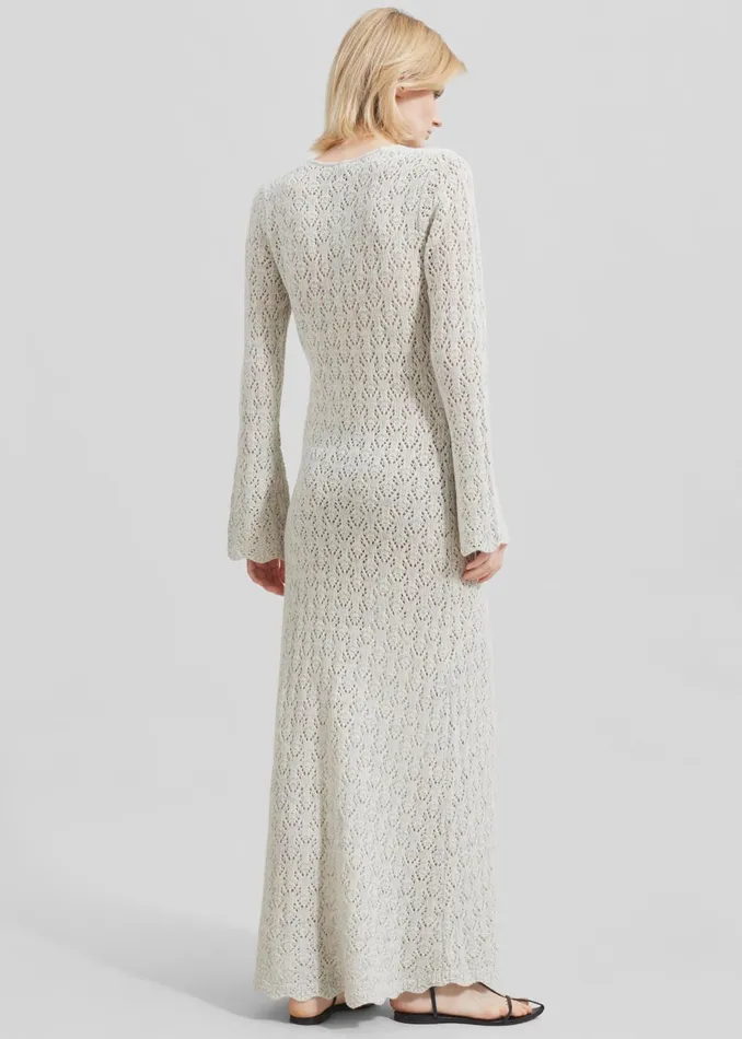 Women The Garment Canada Crochet Maxi Dress 8211 Oatmeal The Frankie Shop Dresses